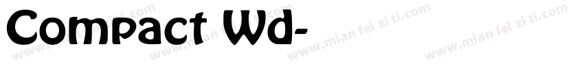 Compact Wd字体转换